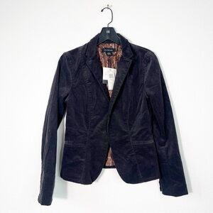 NWT Calvin Klein Jeans Black Corduroy Blazer 90s Tailored Jacket Small Poetcore